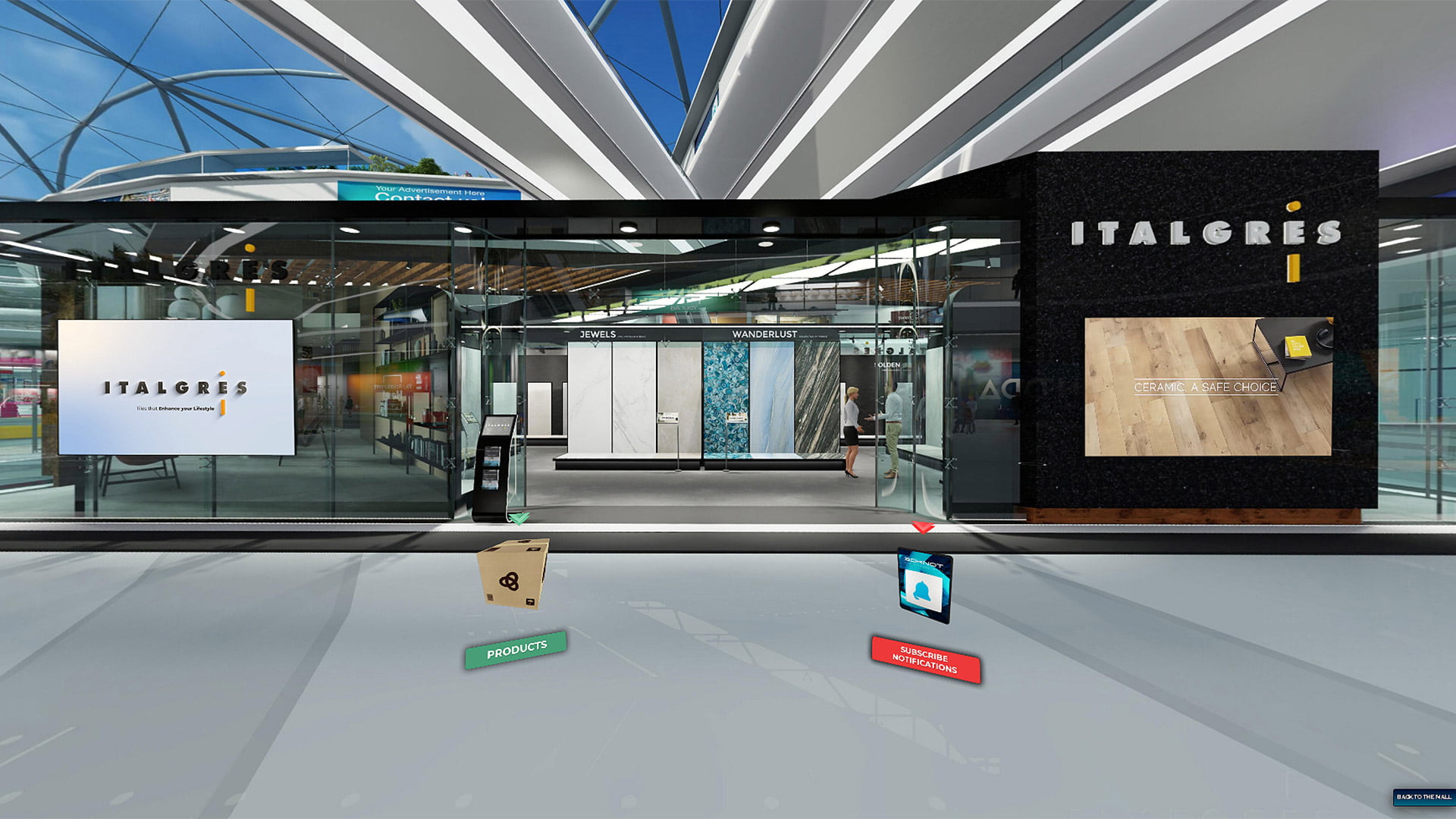 Slider showroom virtual shopping Italgres