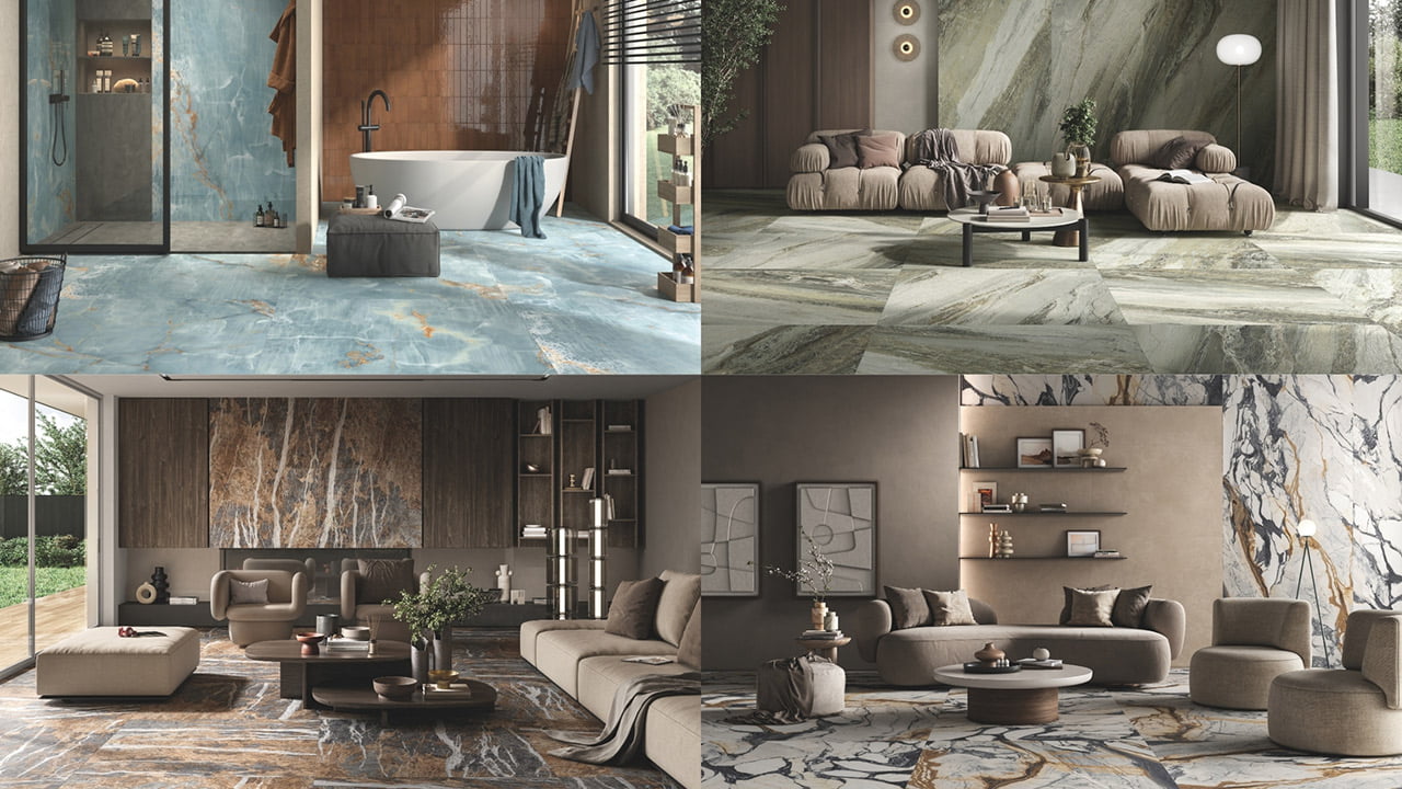 THE ROOM MARBLE PORCELAIN COLLECTION IN MIAMI ITALGRES